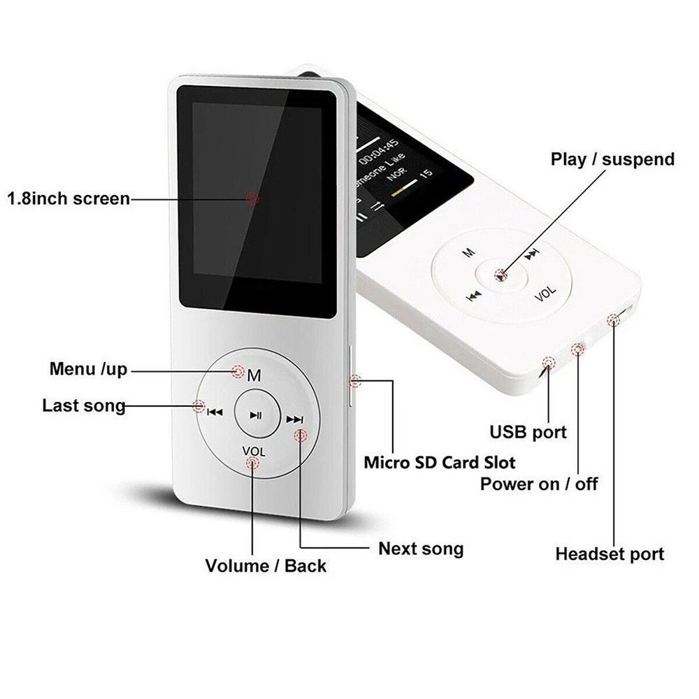 Mini MP3 Player Bluetooth HiFi