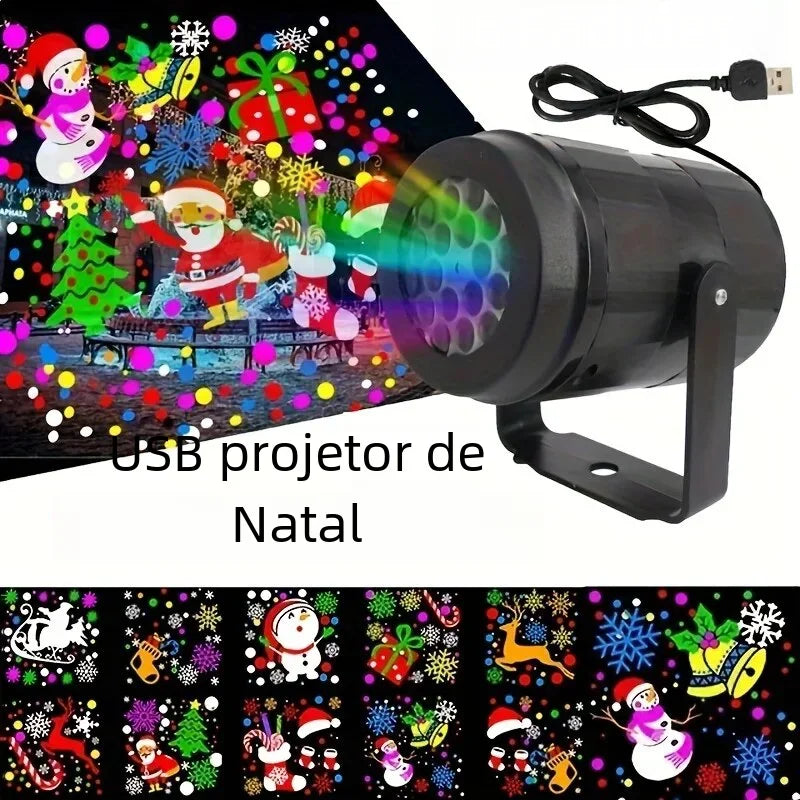 Projetor de Natal LED Rotativo SnowLigh