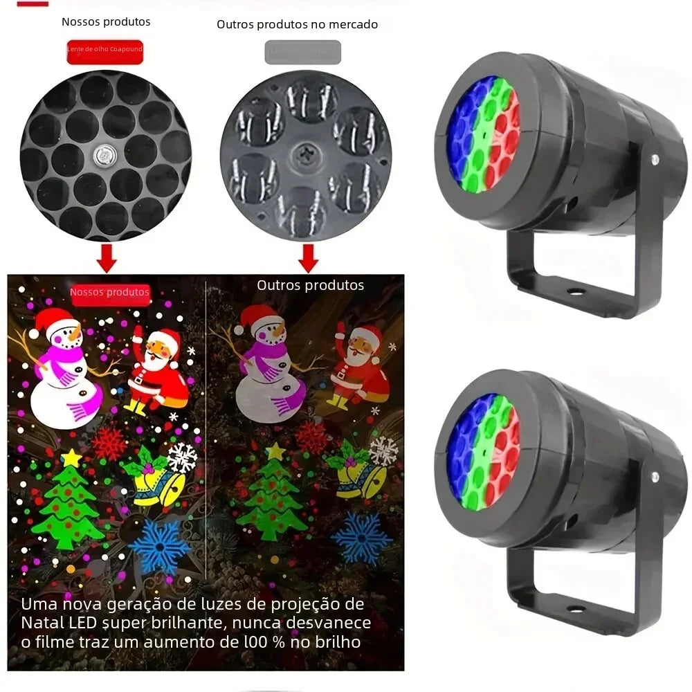 Projetor de Natal LED Rotativo SnowLigh