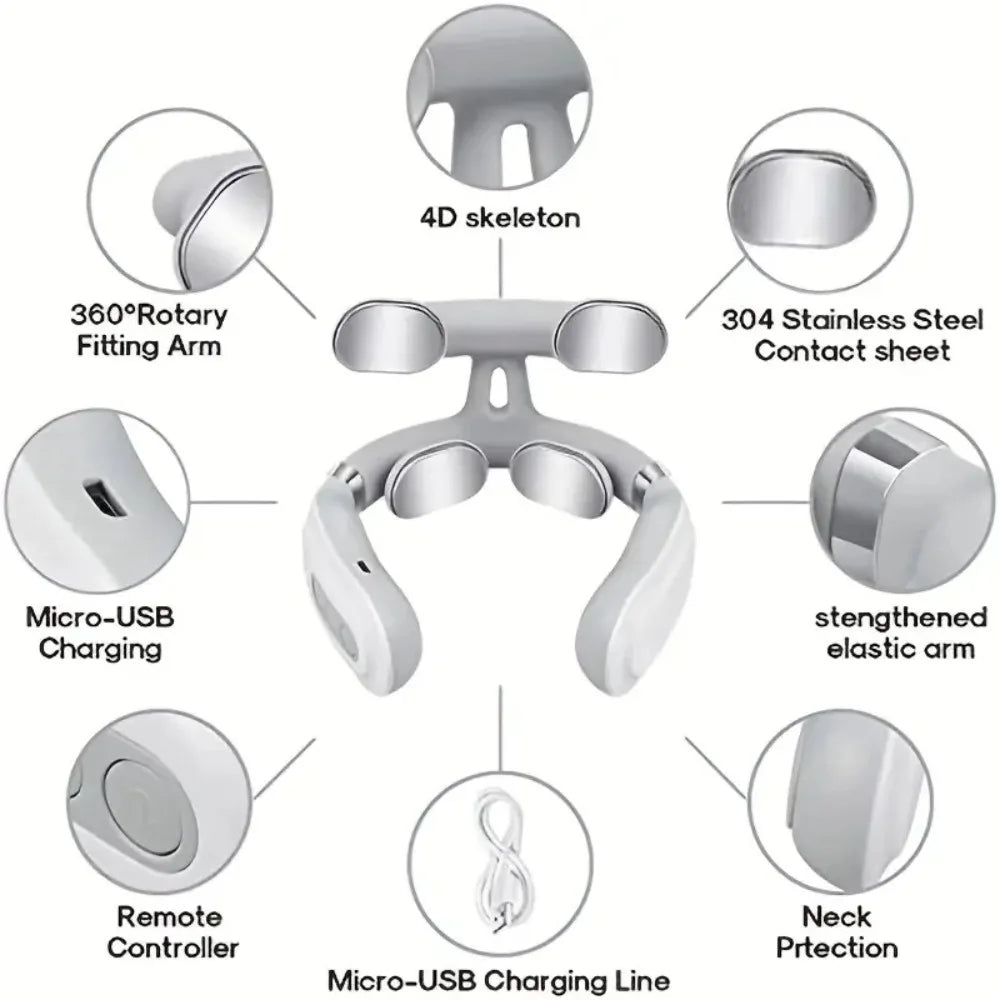 Hot Compress Kneading Neck Massager JT-800