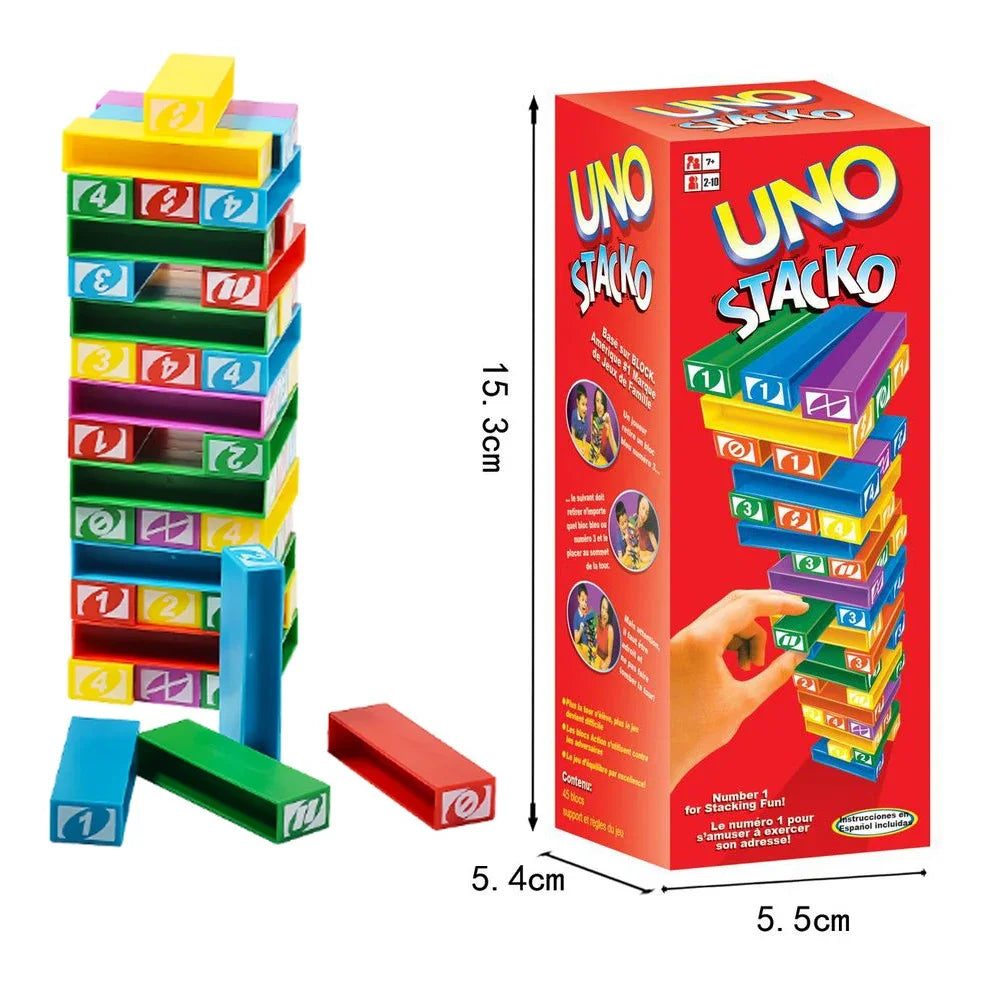 Stacko UNO Card Board Games